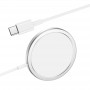 Беспроводное зарядное устройство Hoco CW30 Pro Original series magnetic wireless fast charger, Silver