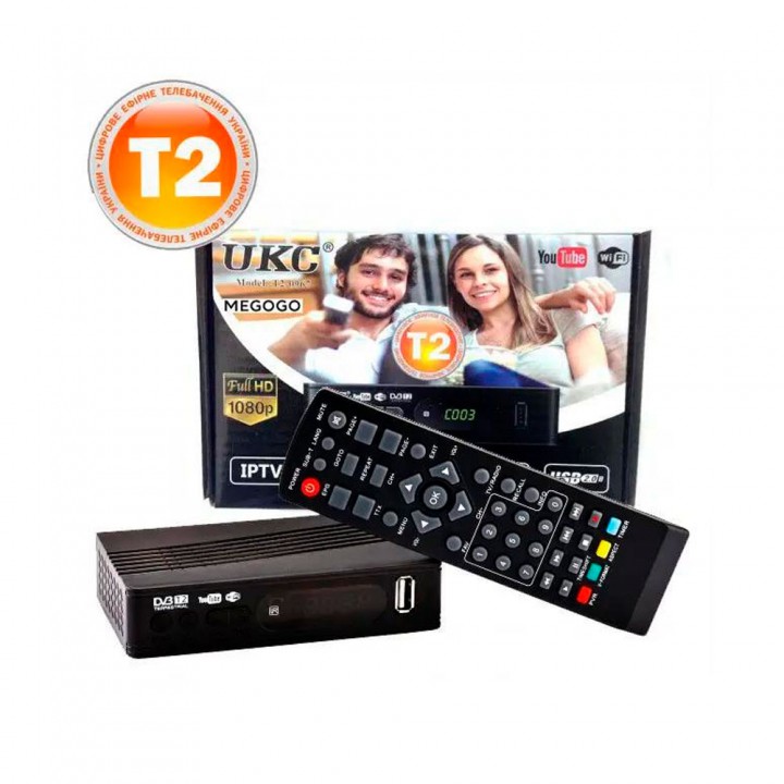 Приставка тюнер T2 UKC T2-0967 с поддержкой wi-fi адаптера