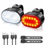 Велокомплект ZH-078-2LED фонарь + STOP-14SMD, waterproof, Li-Ion аккум., ЗУ Type-C