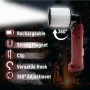 Фонарь WORKLIGHT 72-XPE(white+red), 10 W, 350 Lumen, Li-Ion аккум., поворот180?+180?, зажим, крюк, магнит, ЗУ