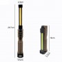 Ліхтар WORKLIGHT WL-08-XPE+COB(white+yellow+red), power bank, Li-Ion акум., поворот180º+180º, магнит, зажим, крюк, ЗУ Type-C, Box