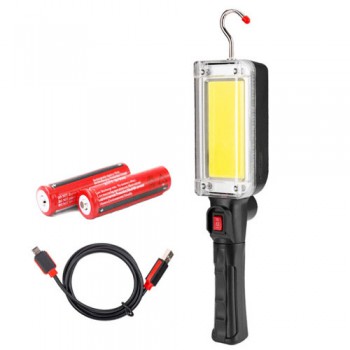 Фонарь WORKLIGHT ZJ-8859-COB-3, ЗУ Type-C, 2x18650, магнит, крюк