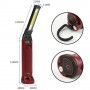 Фонарь WORKLIGHT 71-XPE+COB(white+red), Li-Ion аккумулятор, поворот 180º+180º, зажим, крюк, магинт, ЗУ Type-C