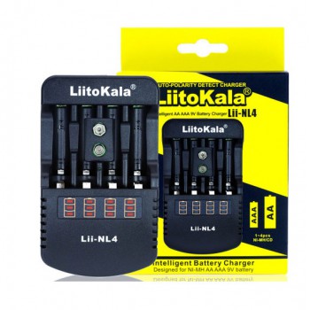 Зарядное устройство LiitoKala Lii-NL4, 4x-AA, AAA, 9V battery Li-Ion, NiMH, ОРИГИНАЛ