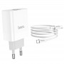 Мережевий зарядний пристрій Home Charger C80A Rapido PD20W+QC3.0 (Type-C TO Type-C)(EU), White