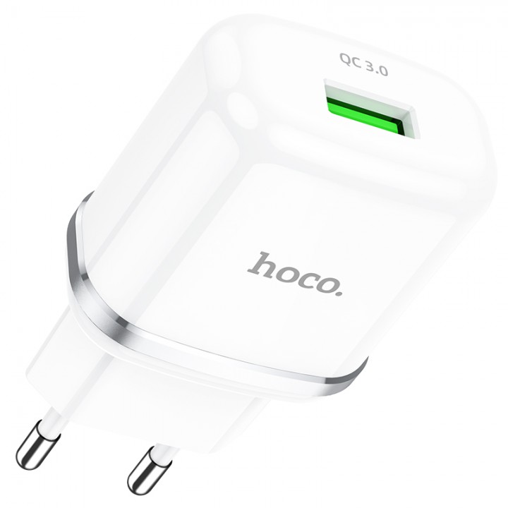 Сетевое зарядное устройство Home Charger N3 Special single port QC3.0 charger(EU), White