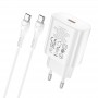 Мережевий зарядний пристрій Home Charger N22 Jetta PD25W (Type-C to iP)(EU), White