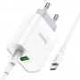 Мережевий зарядний пристрій Home Charger C80A Rapido PD20W+QC3.0 (Type-C TO Type-C)(EU), White