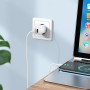 Сетевое зарядное устройство Home Charger N25 Maker dual port charger(EU), White