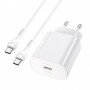 Мережевий зарядний пристрій Home Charger N22 Jetta PD25W (Type-C to iP)(EU), White