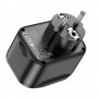 Мережевий зарядний пристрій Home Charger NS3 Multifunctional socket(including 1C2A PD20W fast charge)(EU/GER), Black