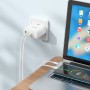 Мережевий зарядний пристрій N30 Glory PD65W three-port(2C1A) fast charger set(Type-C to Type-C)(EU), White