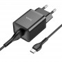 Мережевий зарядний пристрій Home Charger N26 Maxim single port QC3.0 (Type-C)(EU), Black