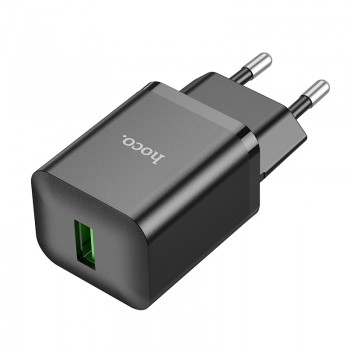 Сетевое зарядное устройство Home Charger N26 Maxim single port QC3.0 charger(EU), Black