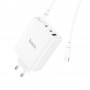 Мережевий зарядний пристрій N31 Leader PD100W four-port(3C1A) fast charger set(Type-C to Type-C)(EU), White