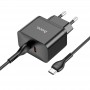 Сетевое зарядное устройство Home Charger N29 Triumph PD35W dual port(2C) (Type-C to Type-C)(EU), Black