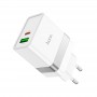 Мережевий зарядний пристрій Home Charger N21 Topspeed PD30W+QC3.0 charger(EU), White