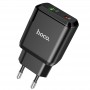 Мережевий зарядний пристрій N5 Favor dual port PD20W+QC3.0 charger(EU), Black
