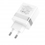 Мережевий зарядний пристрій Home Charger N21 Topspeed PD30W+QC3.0 charger(EU), White