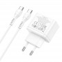 Сетевое зарядное устройство Home Charger N29 Triumph PD35W dual port(2C) (Type-C to Type-C)(EU), White