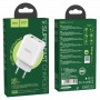 Мережевий зарядний пристрій N5 Favor dual port PD20W+QC3.0 charger(EU), White