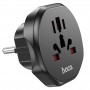 Мережевий зарядний пристрій Home Charger AC6 Unimpeded universal conversion plug(EU), Black
