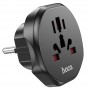 Сетевое зарядное устройство Home Charger AC6 Unimpeded universal conversion plug(EU), Black