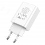 Сетевое зарядное устройство Home Charger C100A PD20W+QC3.0 charger with digital display(EU), White