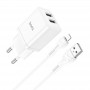 Сетевое зарядное устройство Home Charger N25 Maker dual port (iP)(EU), White