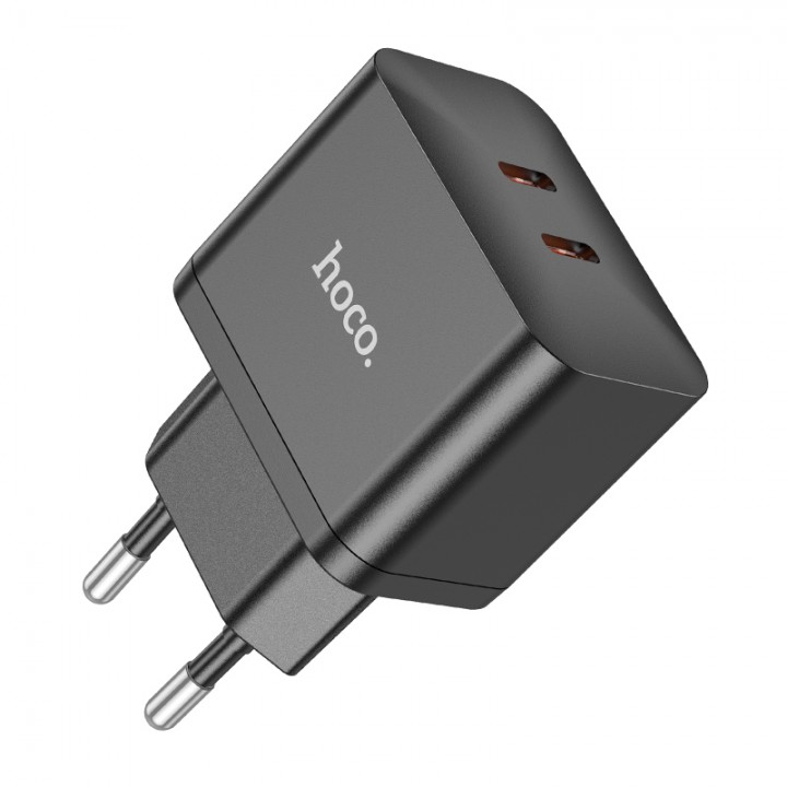 Сетевое зарядное устройство Home Charger N29 Triumph PD35W dual port(2 Type-C) charger(EU), Black