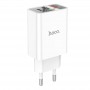 Мережевий зарядний пристрій Home Charger C100A PD20W+QC3.0 charger with digital display(EU), White