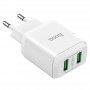 Мережевий зарядний пристрій N6 Charmer dual port QC3.0 charger(EU), White