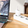 Сетевое зарядное устройство Home Charger C102A Fuerza QC3.0 four-port charger(EU), White