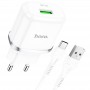 Мережевий зарядний пристрій N3 Special single port QC3.0 charger set(Type-C)(EU), White