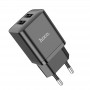 Сетевое зарядное устройство Home Charger N25 Maker dual port charger(EU), Black