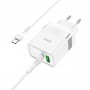 Мережевий зарядний пристрій N21 Extension speed PD30W+QC3.0 (Type-C to Type-C)(EU), White