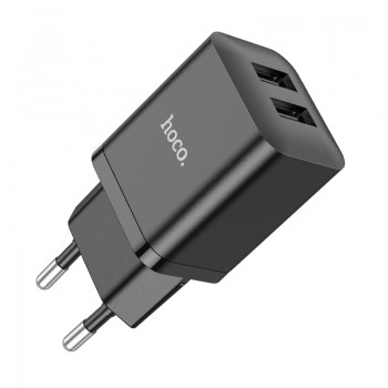 Сетевое зарядное устройство Home Charger N25 Maker dual port charger(EU), Black