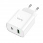 Сетевое зарядное устройство Home Charger C80A Plus Rapido PD20W+QC3.0 charger(EU), White