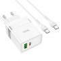 Мережевий зарядний пристрій N21 Extension speed PD30W+QC3.0 (Type-C to Type-C)(EU), White